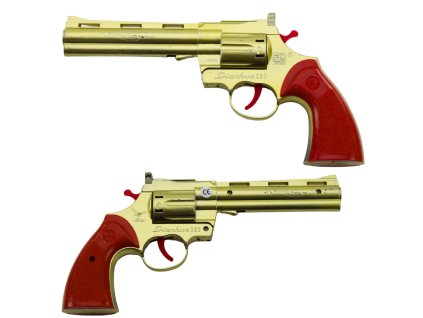 Zlatý Revólver na Kapslíky - Hlukové Rekvizity Pistole