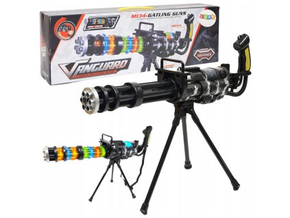 Střelecká Puška Stojan Světla Zvuky Vibrace Černá