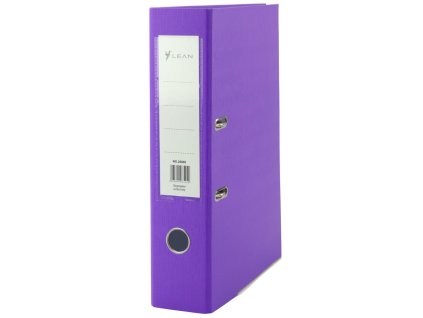 Kroužkový Pořadač Na Dokumenty A4/80mm Páka Mechanizmus Purpurový