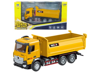 Kovový Sklápěč Huina Žlutý 1:50