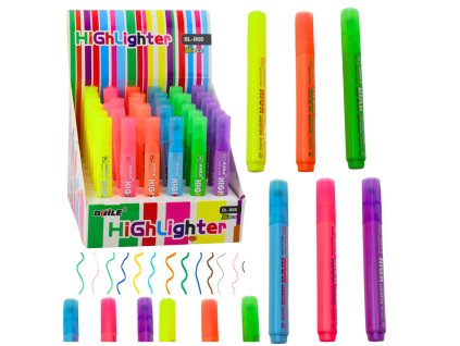 Zvýrazňovač Pero Neonové Pro Psaní Školní Kancelářské