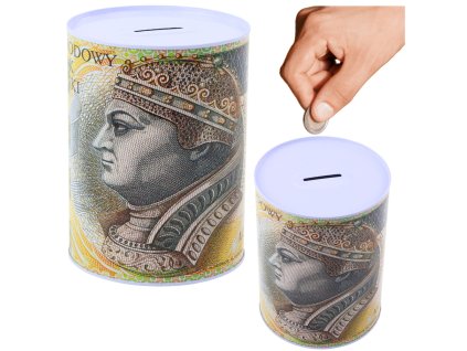 Kovová Pokladnička Bankovka 200 Kč 16x12cm