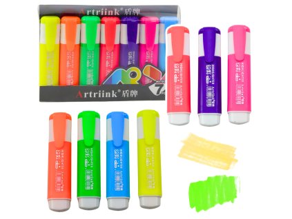 Sada Zvýrazňovačů Neonové Barevné 7ks