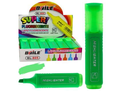 Zvýrazňovač Na Poznámky Školní Kancelářský Neonový Intenzivní Zelený