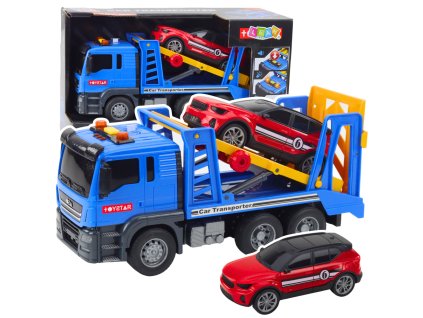 Odtahové Vozidlo s Osobním Autem Světla Zvuky