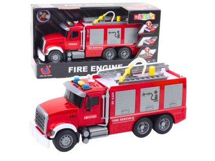 Auto Hasičské s Vodními a Světelnými Efekty, Zvuky Červené 1:14