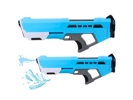 Velká ruční vodní puška s pumpou modrá