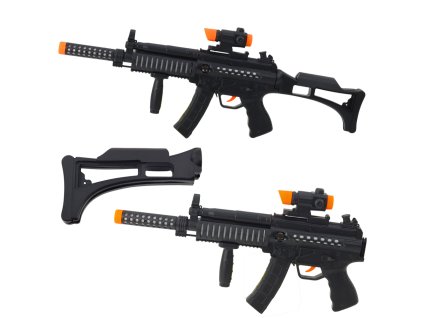 Dětský samopal s efekty světel a zvuků černý 62 cm