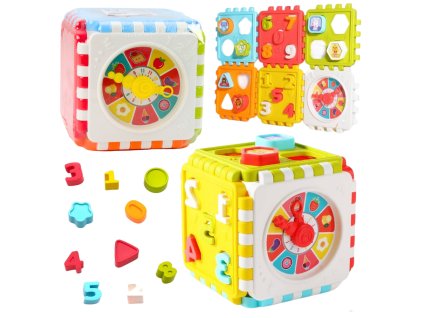 Vzdělávací Kostka Třídič Čísla Vzory Hodiny Barevná