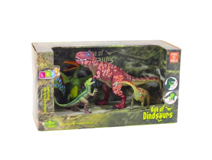 Sada figurek dinosauři Pohyblivé nohy Čelisti 4ks