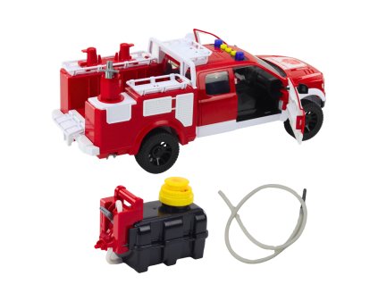 Požární Auto Stříkací Voda Světla Zvuky Bílá Červená 1:12