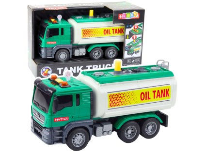 Zelená Cisternová Nákladní Vozidlo Voda Světla Zvuky 1:14