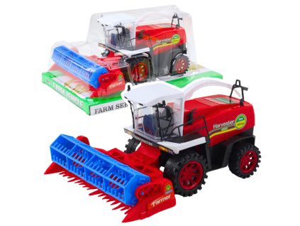 Farmářský Dětský Kombajn na Obilí - Červený Sklizňový Stroj