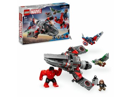 LEGO 76292 SUPER HEROES Kapitán Amerika vs. Červený Hulk - bitva