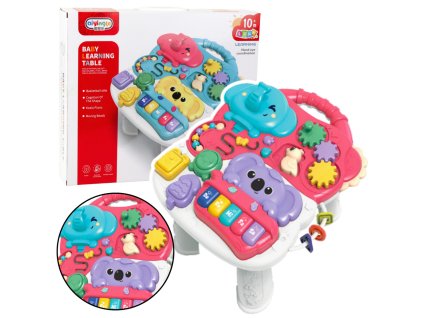 Růžový Interaktivní Edukační Hudební Smyslový Stolek