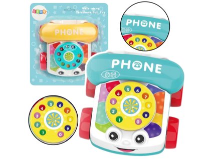 Telefon Na Kolečkách k Tahání Interaktivní Barevný