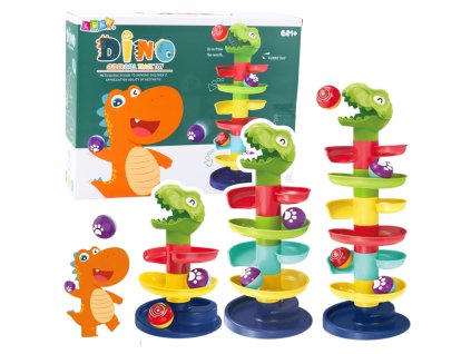 Dinosauří Věžová Skluzavka pro Míčky Hlava Třídič Zelená