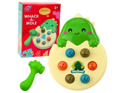 Hra Zručnosti Mini Whack A Mole Dinosaurus Vajíčko Zelený