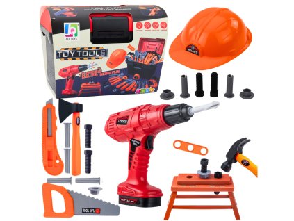 Sada Malého Kutila Box s Nářadím Vrtačka na Baterie 55ks
