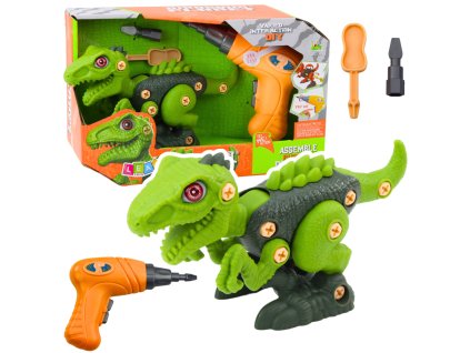 DIY Zelený Dinosaurus ke Skládání s Vrtačkou