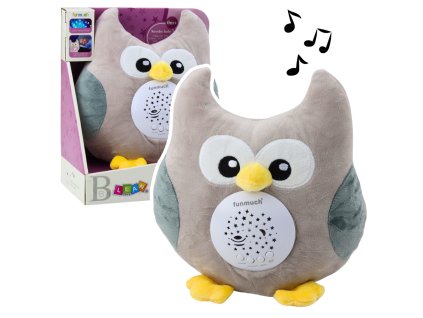 Usínací Plyšová Sovička S Projektorem a Zvukem