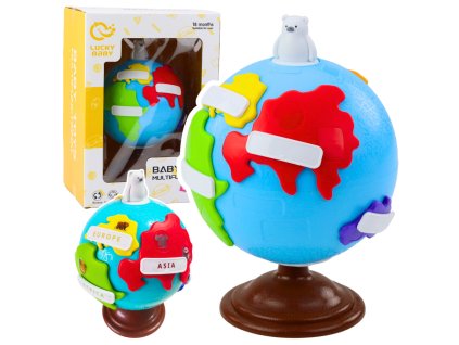 Interaktivní vzdělávací globus pro nejmenší Otočný kontinenty
