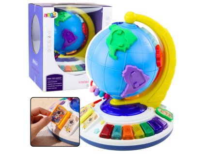 Interaktivní Hudební Vzdělávací Globus pro Batolata Kontinenty Zvířata