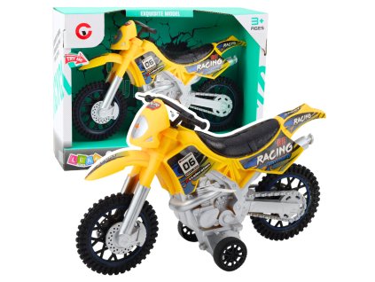 Dětský Off-Road Motocykl Světlo Zvuk Žlutý