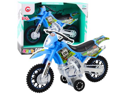 Terénní motorka Off-Road Světelné a Zvukové Efekty Modrá