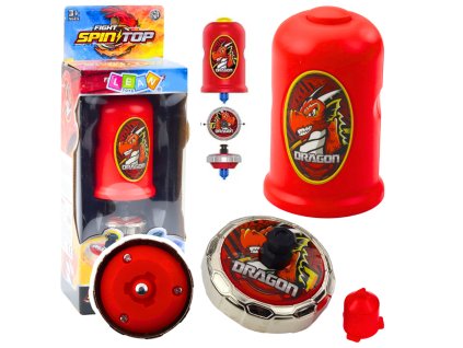 Sada Vystřelovač s Káčou Létající Disk Drak Červený