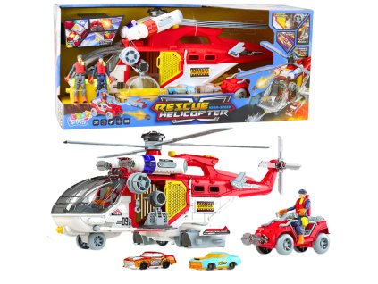 Multifunkční záchranná helikoptéra s příslušenstvím, světly a zvuky