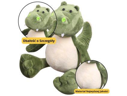 Plyšová hračka Krokodýl Zelený 25cm