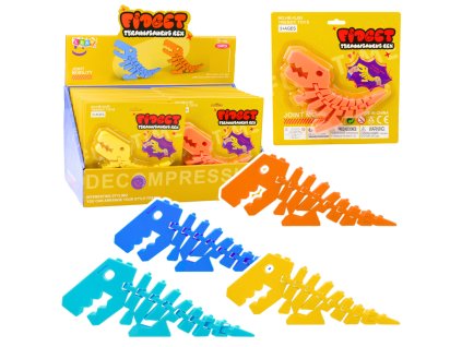 Dinosaurus Puzzle Fidget 3D Skládanka Elastická K Ohýbání Mix