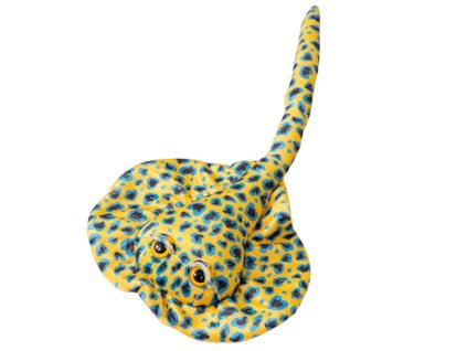 Plyšová Hračka Rejnok Mazlíček Žlutý s Puntíky 50cm