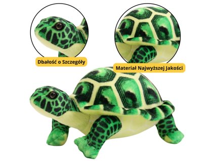 Plyšová Hračka Želva Mazlíček - Zelený 25cm