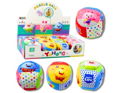 Měkký Míček s Chrastítkem pro Děti Barevný 9cm