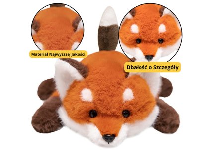 Plyšová Hračka Mazlíček Lištička S Zatíženými Tlapičkami 30cm