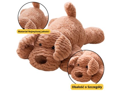 Plyšová Hračka Mazlík Pejsek Béžový 30cm