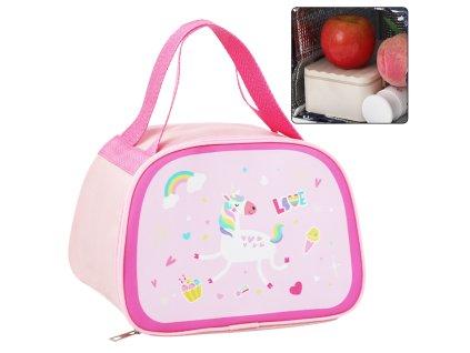 Izolační Termo Taška Obědová Jednorožec Růžová 23cm