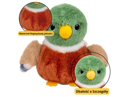 Plyšová Hračka Mazlíček Ptáček Plyšový Malá Kačenka 12cm