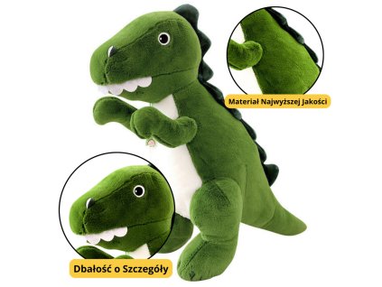 Plyšová Hračka Přítulný Dinosaurus Zelený 27cm