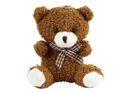 Hnědý Plyšový Medvídek Přívěsek Ozdoba 8cm