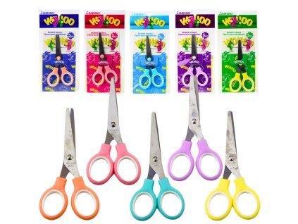 Univerzální školní kancelářské nůžky obouruční mix 13 cm