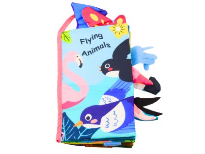 Měkká Senzorická Kniha Ptáci Šustící Pískátko Barevná