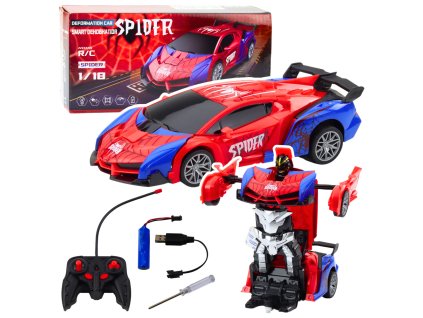 Robotické Auto Pauk Dálkově Ovládané 2v1 Světla Zvuky