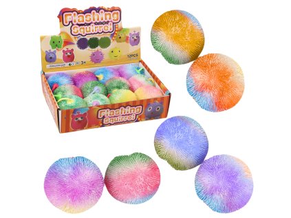 Antistresový barevný mačkací míček 9 cm