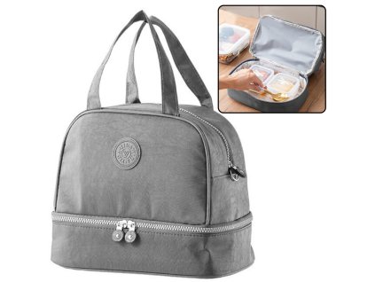 Izolační Termotaška S Nastavitelným Páskem Šedá 27cm