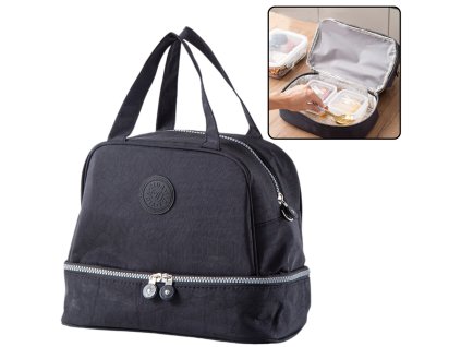 Izolační Termotaška S Nastavitelným Popruhem Černá 27cm