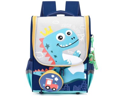 Školní Batoh Dinozaur S Kapsou Lokomotiva Přívěsek 21L