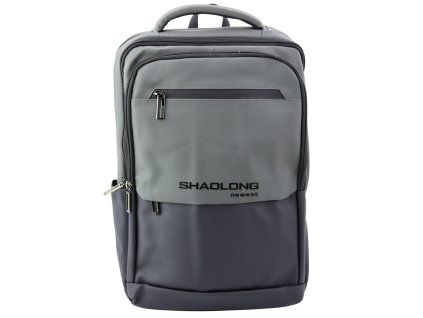 Městský Biznis Batoh USB Kapsa na Notebook Černo Šedý 16L 41cm